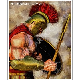 Spartan Warrior Wall Art